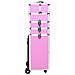 Valigia Trolley Per Cosmetici Alluminio Rosa - Foto miniatura 2
