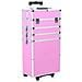 Valigia Trolley Per Cosmetici Alluminio Rosa - Foto miniatura 1