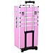 Valigia Trolley Per Cosmetici Alluminio Rosa - Foto miniatura 8