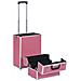 Valigia Trolley Per Cosmetici In Alluminio Rosa - Foto miniatura 6