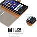 Custodia Compatibile Con Nokia Lumia 920 In Marrone Cappuccino - Coperchio Protettiva Con Chiusura Magnetica, Funzione Stand E Tasca Per Le Carte - Foto miniatura 7