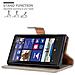 Custodia Compatibile Con Nokia Lumia 920 In Marrone Cappuccino - Coperchio Protettiva Con Chiusura Magnetica, Funzione Stand E Tasca Per Le Carte - Foto miniatura 8
