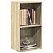 Libreria A 2 Ripiani Rovere Sonoma 40x30x76,5 Cm In Truciolato - Foto miniatura 6
