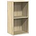 Libreria A 2 Ripiani Rovere Sonoma 40x30x76,5 Cm In Truciolato - Foto miniatura 1