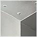 Connettori Per Pali A Forma Di Y 4 Pz Metallo Zincato 91x91 Mm - Foto miniatura 2