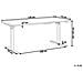 Scrivania Grigio / Nero 130 X 72 Cm Altezza Regolabile Elettricamente Destin Ii - Foto miniatura 2