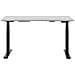 Scrivania Grigio / Nero 130 X 72 Cm Altezza Regolabile Elettricamente Destin Ii - Foto miniatura 3