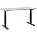 Scrivania Grigio / Nero 130 X 72 Cm Altezza Regolabile Elettricamente Destin Ii - Foto miniatura 5