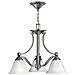 Lampadario Multi Braccio 3 Luci Finitura Nichel Spazzolato, E27 - Foto miniatura 1