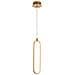 Lampada A Sospensione A Led Integrata, Oro Rosa - Foto miniatura 7
