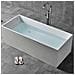 Vasca Da Bagno Free Standing Ines Artificial Stone Bianco Opaco Matt *** Misure : L170x72x55 Cm - Foto miniatura 2