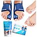 Sport Laboratorio Bunion Correttori Day Kit Notte 2x Bunion Stecche E 2x Big Toe Gel Raddrizzatori Guida Relief Libero Bunion Bunion Alluce Valgo Sollievo Dal Dolore E Protezione Misura Adattabile - Foto miniatura 1
