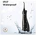 Versione Aggiornata Acqua Flosser Con 3 Modalit Portatile Professionale Acqua Flosser Per I Denti Bretelle Pulizia Ipx7 Impermeabile Usb Ricaricabile 8 Punte Nero - Foto miniatura 2