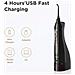 Versione Aggiornata Acqua Flosser Con 3 Modalit Portatile Professionale Acqua Flosser Per I Denti Bretelle Pulizia Ipx7 Impermeabile Usb Ricaricabile 8 Punte Nero - Foto miniatura 3