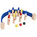 Gioco di Bowling Multicolore in Legno Massello di Pino - Foto miniatura 1