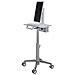 SV10-1300-0 24" Portable flat panel floor stand Bianco base da pavimento per tv a schermo piatto - Foto miniatura 2