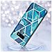 Custodia Compatibile Con Samsung Galaxy S10 In Marmo Blue Wave No. 13 - Coperchio Protettivo In Silicone Tpu Con Motivo A Mosaico - Foto miniatura 4