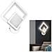 Applique Led A Forma Di Rombo In Vetro Lampada 12 W Da Parete Luce Calda 3000k - Foto miniatura 1