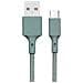 Cavo Riciclabile Da Usb A Micro-usb 2m Potenza 2,1a - Verde - Foto miniatura 2