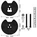 Dm-gr-01 Grommet Per Supporti Monitor Della Gamma Dm35 E Dm451 - Attraverso Fori Sulla Scrivania - Alternativa Al Morsetto - Foto miniatura 4