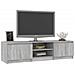 Mobile Tv Grigio Sonoma 140x40x35,5 Cm In Legno Multistrato - Foto miniatura 4