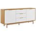 Credenza Scandinava Bianco E Legno Fyn - Foto miniatura 2