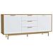 Credenza Scandinava Bianco E Legno Fyn - Foto miniatura 4