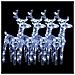 Renne Di Natale 4 Pz Bianco Freddo 160 Led In Acrilico - Foto miniatura 2