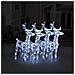 Renne Di Natale 4 Pz Bianco Freddo 160 Led In Acrilico - Foto miniatura 1