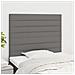 Testiere 2 Pz Grigio Scuro 100x5x78/88 Cm In Tessuto - Foto miniatura 1