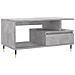 Tavolino Salotto Grigio Cemento 90x49x45 Cm Legno Multistrato - Foto miniatura 2