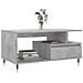Tavolino Salotto Grigio Cemento 90x49x45 Cm Legno Multistrato - Foto miniatura 3