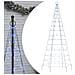 Illuminazione Albero Di Natale Su Pennone 200led Blu 180cm - Foto miniatura 1