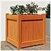 Fioriera Giardino Marrone Cera 40x40x40 Cm Legno Massello Pino - Foto miniatura 1