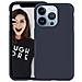 Cover Per Iphone 13 Pro Premium Silicone Microfibra, Blu - Foto miniatura 1