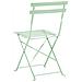 Set Bistrot Pieghevole Fiori Metallo Verde Menta - Foto miniatura 6