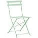 Set Bistrot Pieghevole Fiori Metallo Verde Menta - Foto miniatura 7