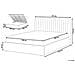 Letto Contenitore Tessuto Beige 180 X 200 Cm Vion - Foto miniatura 3