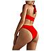 Costume Da Bagno Per Donna Pethuel Bikini A Tre Punte Yy-0512-211 Rosa Rossa - Foto miniatura 1