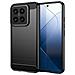 Custodia B-case Tpu Silicone Cover Case Per Xiaomi 14 Pro Carbon Metal Black - Foto miniatura 1