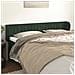 Testiera Ad Orecchio Verde Scuro 183x23x78/88 Cm In Velluto - Foto miniatura 1