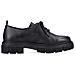 Black Casual Closed Loafers Mocassino Pelle Scarpe Donna Nero Eu 39, M3801-00 - Foto miniatura 3