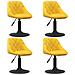 Sedie Da Pranzo Girevoli 4 Pz Giallo Senape In Velluto - Foto miniatura 1