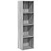 Libreria Grigio Sonoma 40x30x152 Cm In Legno Multistrato - Foto miniatura 2