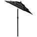 Lusso Casadino -  Ombrellone A Sbalzo 3 Livelli Palo Alluminio 2 M Nero - Foto miniatura 3
