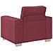 Poltrona  Rosso Vino 59 cm in Tessuto - Foto miniatura 3