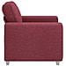 Poltrona  Rosso Vino 59 cm in Tessuto - Foto miniatura 5