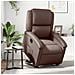 Poltrona Alzapersona Reclinabile Marrone in Similpelle - Foto miniatura 2