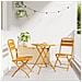 Sedia da Giardino Pieghevole 2 pezzi Giallo Senape 42x52x82 cm Acciaio Verniciato - Foto miniatura 2