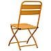Sedia da Giardino Pieghevole 2 pezzi Giallo Senape 42x52x82 cm Acciaio Verniciato - Foto miniatura 7
